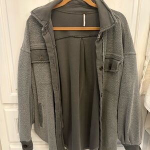 Free People Gray Ruby shirt Jacket